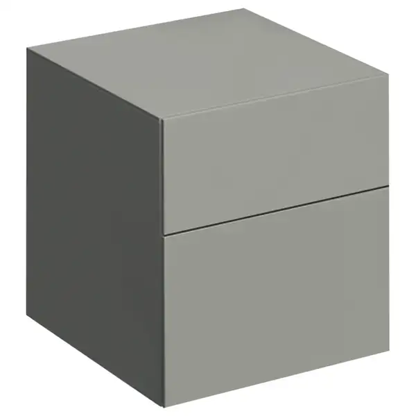 Шкафчик Geberit Xeno², с двумя выдвижными ящиками 450 х 462 см, серый матовый (500.504.00.1) фото 1 Aquada.com.ua