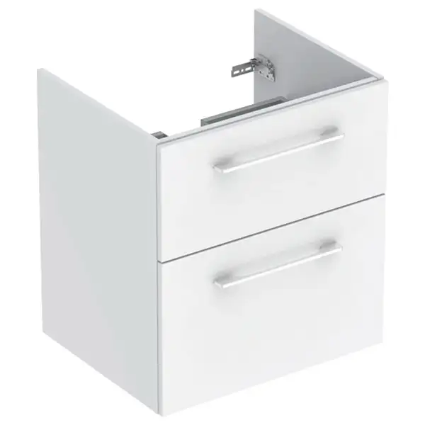 Тумба под раковину Geberit Selnova Square, slim rim 55 см, белый глянцевый 501.200.00.1
