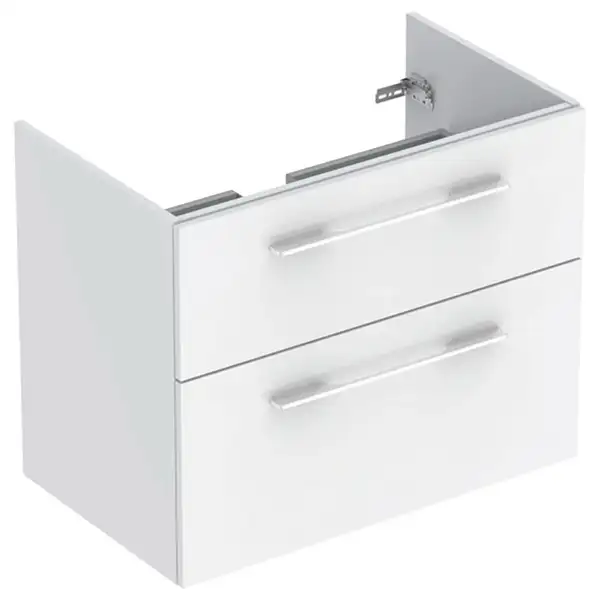 Тумба под раковину Geberit Selnova Square, slim rim 80 см, белый глянцевый 501.208.00.1