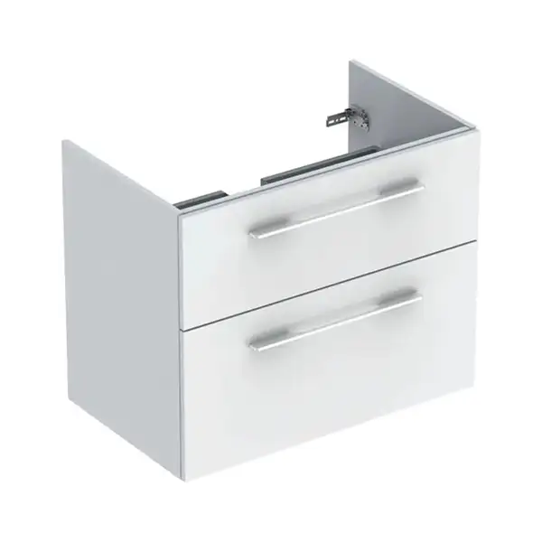 Тумба под раковину Geberit Selnova Square, slim rim 80 см, белый глянцевый 501.208.00.1