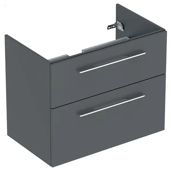 Тумба под раковину Geberit Selnova Square, slim rim 80 см, лава матовая 501.209.00.1