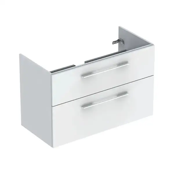 Тумба под раковину Geberit Selnova Square, slim rim 100 см, белый глянцевый 501.212.00.1