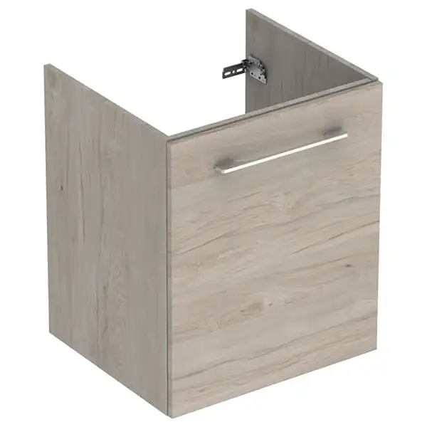 Тумба под раковину Geberit Selnova Square slim rim 53,8 см, орех светлый (501.219.00.1)