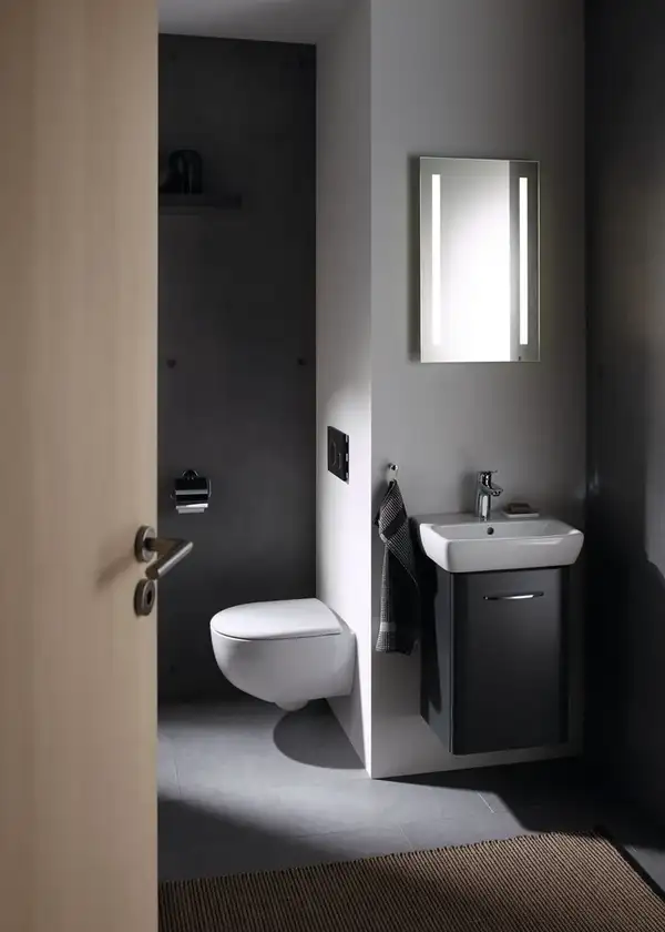 Тумба под раковину Geberit Selnova Square 30,3 см, лава матовая (501.397.JK.1)