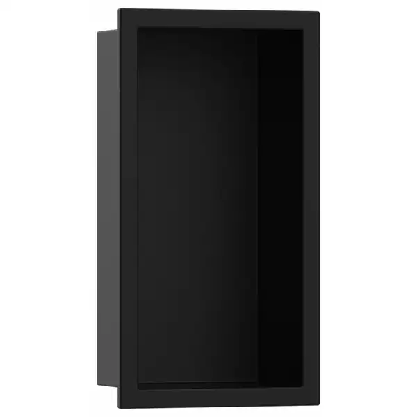 Настенная ниша со встроенной рамой Hansgrohe XtraStoris Original 30 x 15 x 10 см, чёрный матовый (56057670) фото 1 Aquada.com.ua