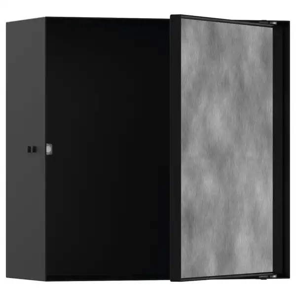 Ниша в стене с дверцей под плитку Hansgrohe XtraStoris Rock 30 х 30 х 14 см, чёрный матовый (56091670) фото 1 Aquada.com.ua
