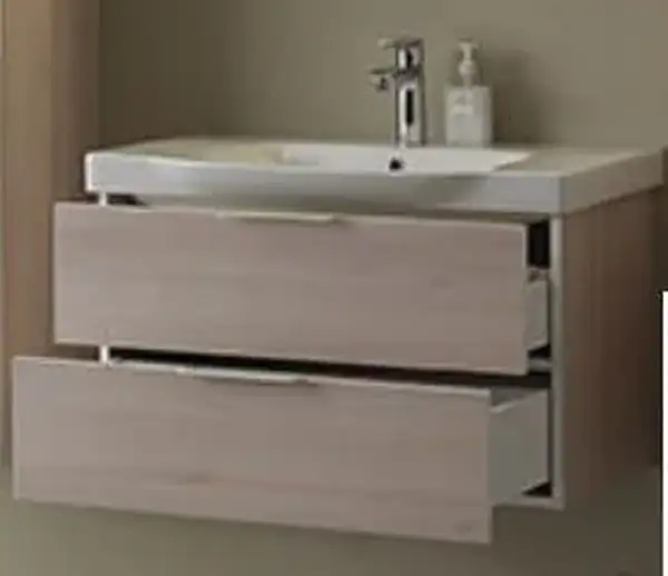 Kolpa San Тумба с умывальником LANA OUL 80 II  Acacia Light (528982) (528980)