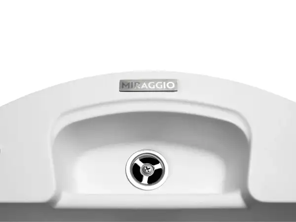 MIRAGGIO Кухонная мойка VALENCIA белая (0000057)