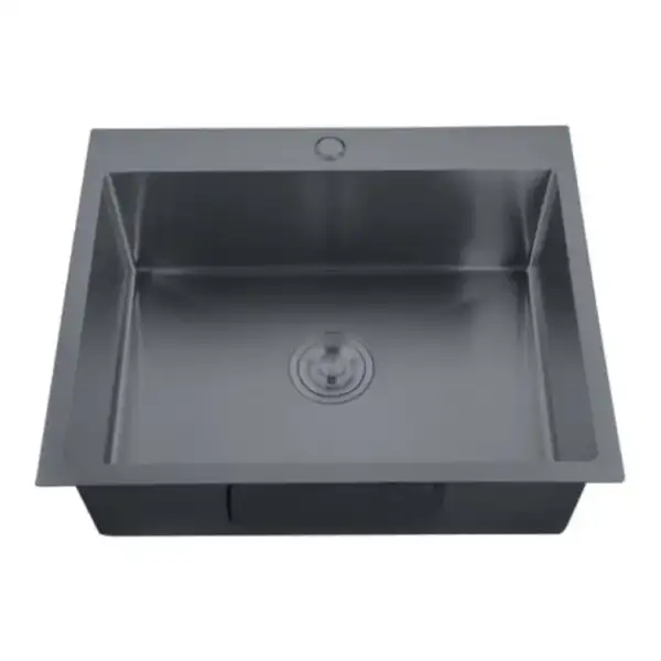 Мийка Zerix ZH5045-215 Nano-Black (3.0/0.8) з нерж. сталі  (MX1580)
