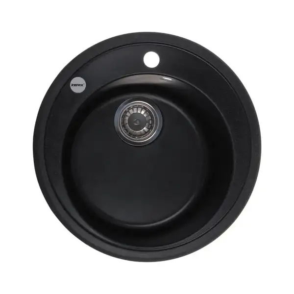 Мийка кухонна Zerix ZS-510R-03 Чорна (ZX4532)