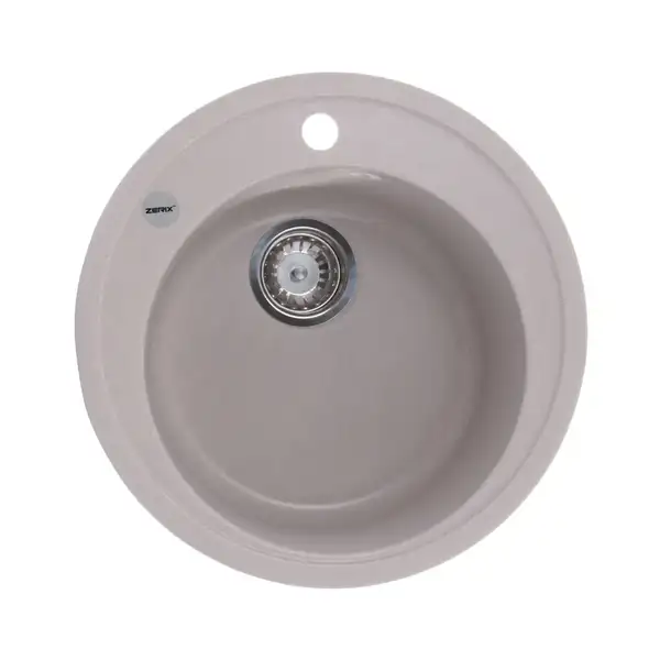 Мийка кухонна Zerix ZS-510R-06 Бежева (ZX4533)