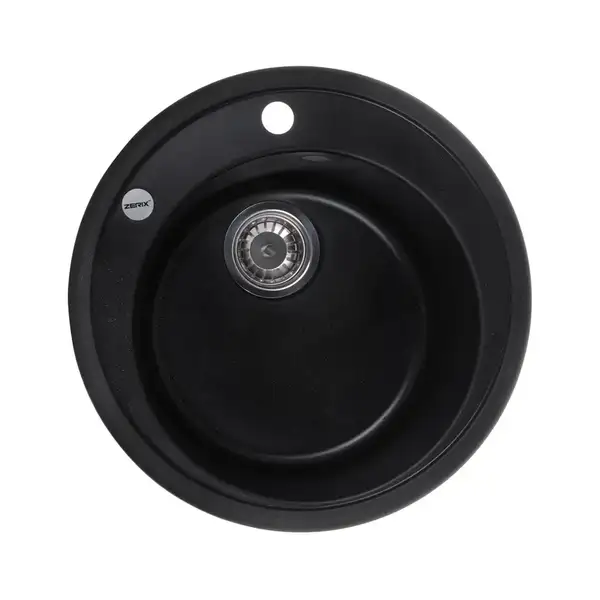 Мийка кухонна Zerix ZS-510R-14 Чорний металік (ZX4538)