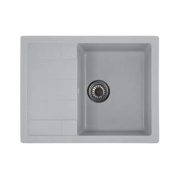 Мийка кухонна Zerix ZS-6550S-09 Сіра (ZX4543)