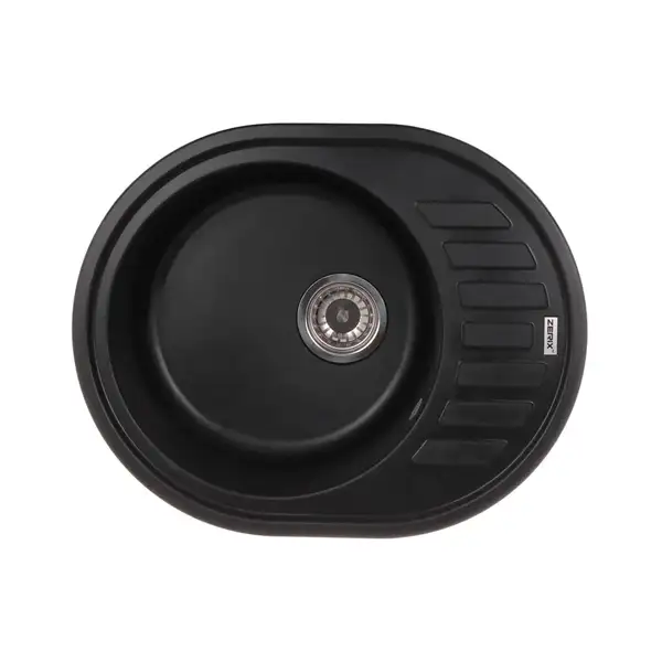 Мийка кухонна Zerix ZS-6250R-03 Чорна (ZX4548)