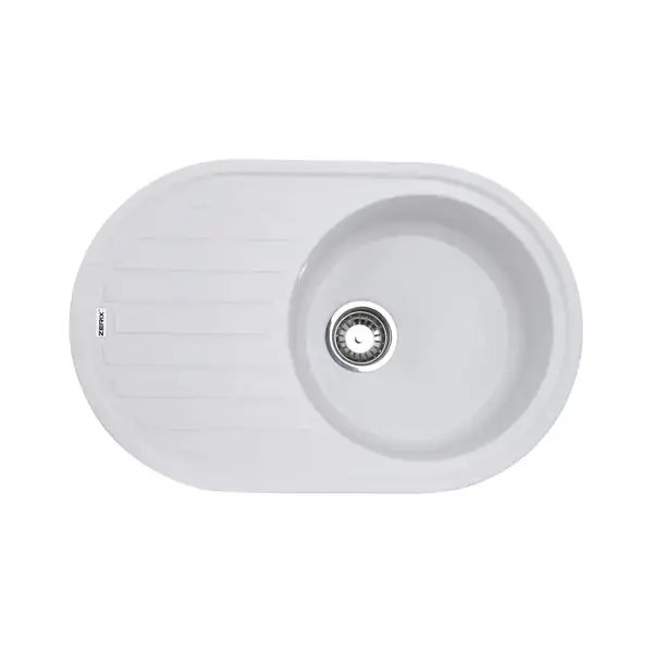 Мийка кухонна Zerix ZS-7750R-01 Біла (ZX4555)