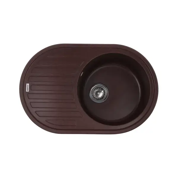 Мийка кухонна Zerix ZS-7750R-12 Коричнева (ZX4560)