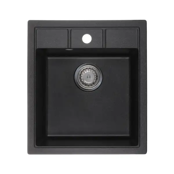 Мийка кухонна Zerix ZS-4651S-03 Чорна (ZX4564)