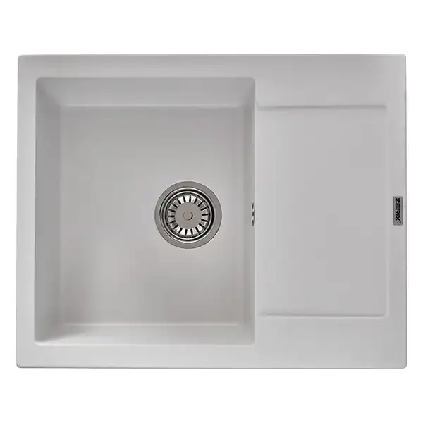 Мийка Zerix ZS-6250S-01 White (ZX4587)
