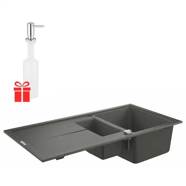 Набор Grohe мойка кухонная K400 31642AT0 + дозатор для моющего средства Contemporary 40536000 (31642AT040536000)