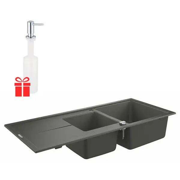 Набор Grohe мойка кухонная K400 31643AT0 + дозатор для моющего средства Contemporary 40536000 (31643AT040536000)