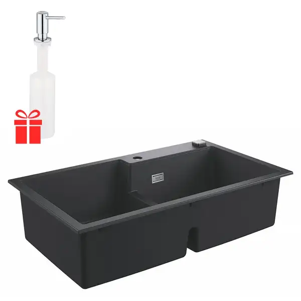 Набор Grohe мойка кухонная K500 31649AP0 + дозатор для моющего средства Contemporary 40536000 (31649AP040536000)