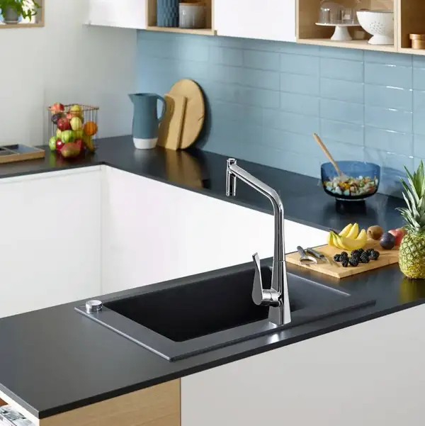 Кухонна мийка Hansgrohe C51 C51-F450-01 Sink combi 560x510 зі змішувачем Select, Сhrome (43212000)