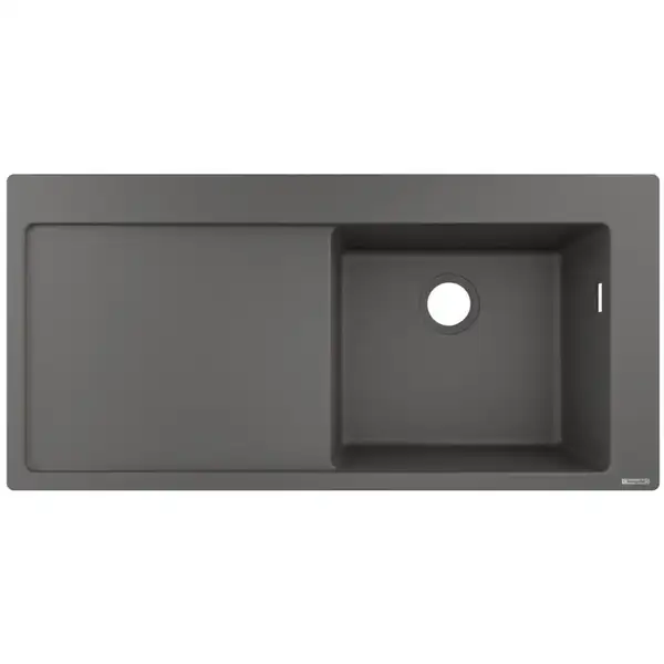 Кухонна мийка Hansgrohe S514-F450 1050х510 поличка зліва, Stonegrey (43314290)