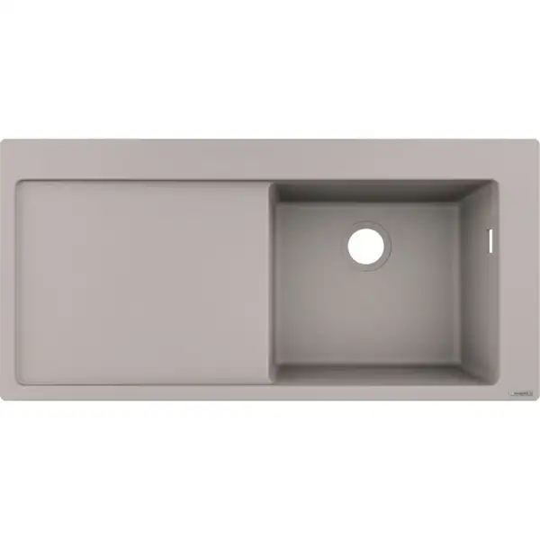 Кухонна мийка Hansgrohe S51 S514-F450 Built-in sink з лівим крилом 1050х415, сoncretegrey (43314380)