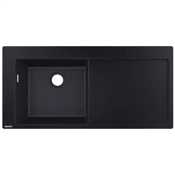 Кухонна мийка Hansgrohe S5110-F450 1050х510 поличка праворуч, Graphiteblack (43330170)