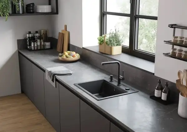 Мийка для кухні Hansgrohe S52 S520-F510, чорний графіт 43359170