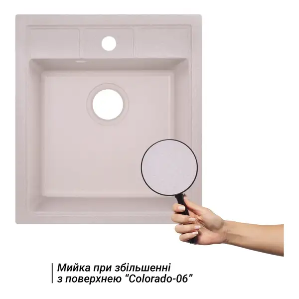 Lidz COL-06 Кухонна мийка, штучний камінь (LIDZCOL06460515200)