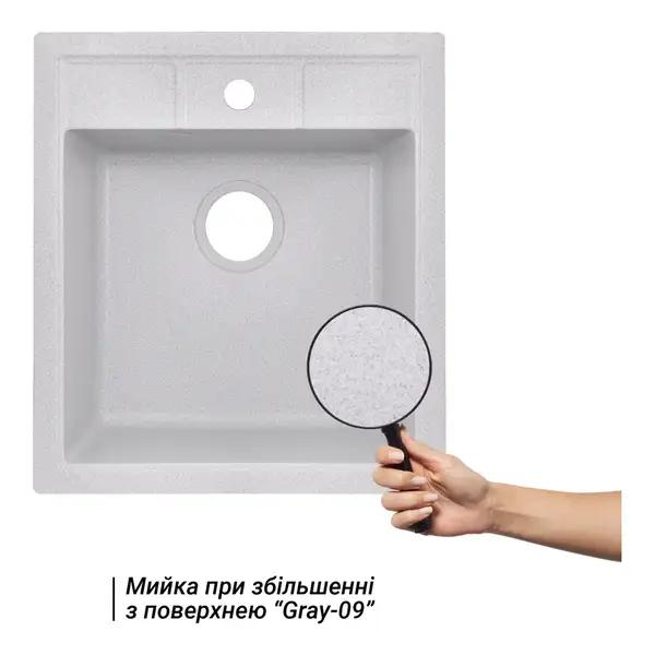 Lidz GRA-09 Кухонна мийка, графіт (LIDZGRA09460515200)