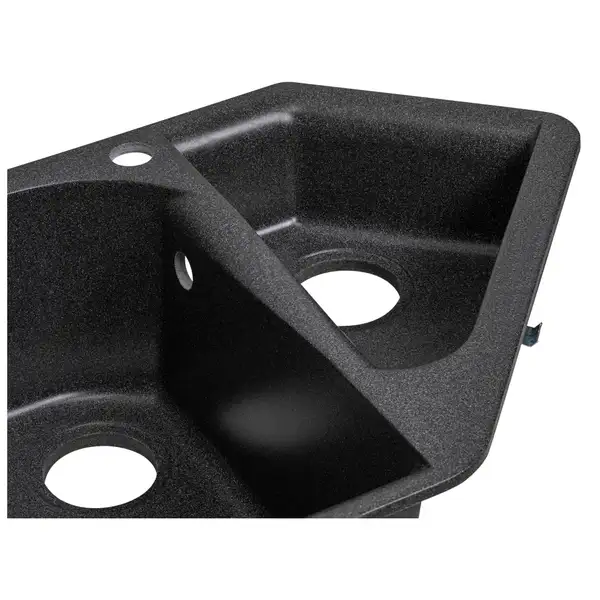 Кухонная мойка с дополнительной чашей Lidz 1000x500/225 GRF-13 (LIDZGRF131000500225)