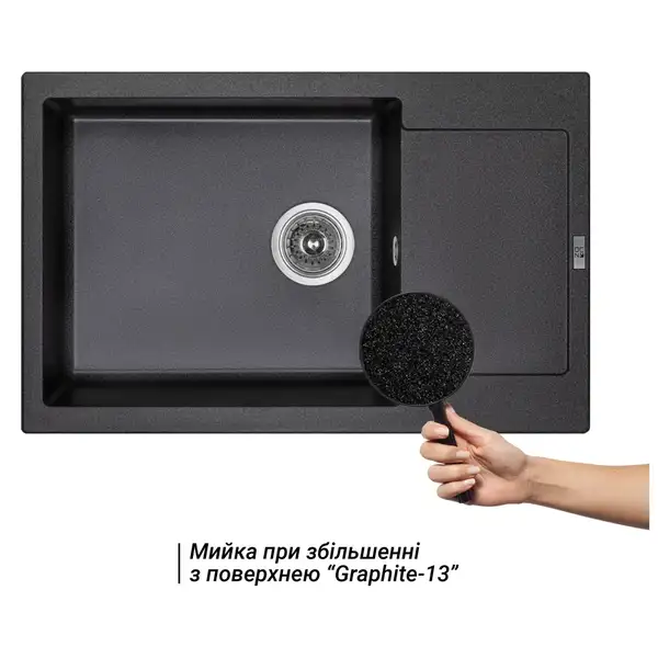 Кухонная мойка Lidz 781x510/200 GRF-13 (LIDZGRF13781510200)