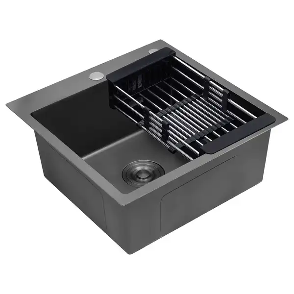 Kroner KRP PVD Мойка кухонная, черная (Schwarze-5050HM)
