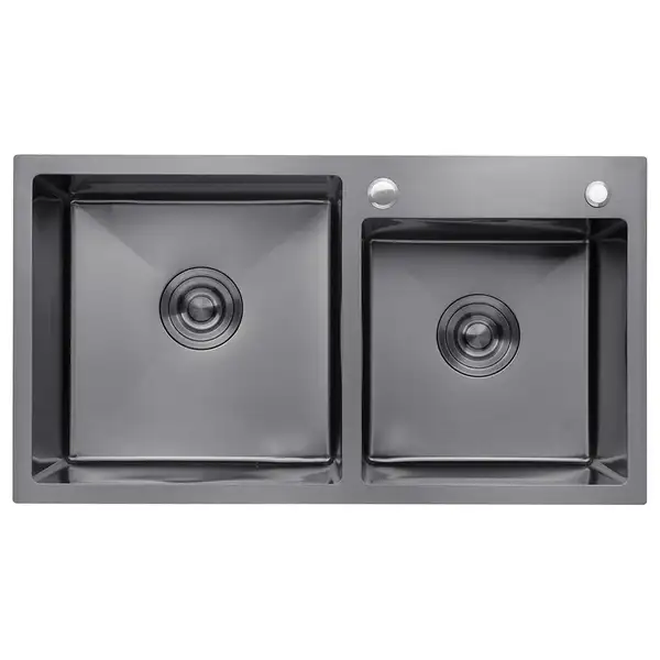 Kroner KRP PVD Мойка кухонная, черная (Schwarze-7843ZHM)