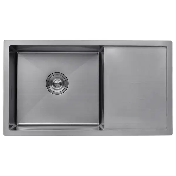 Кухонна мийка Kroner KRP PVD Schwarze-7844HM (3,0/1,0 мм)