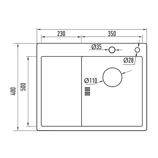 MIXXUS MH6350R Мойка Nano-Black, графит (MI7047)