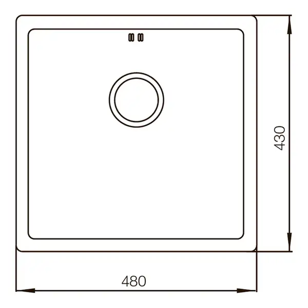 Мийка Mixxus MX4843-220x1.0-PVD-Black (MX0557)
