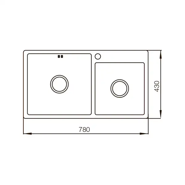 Mixxus MX7843-220 Мойка кухонная, сатин (MX0564)