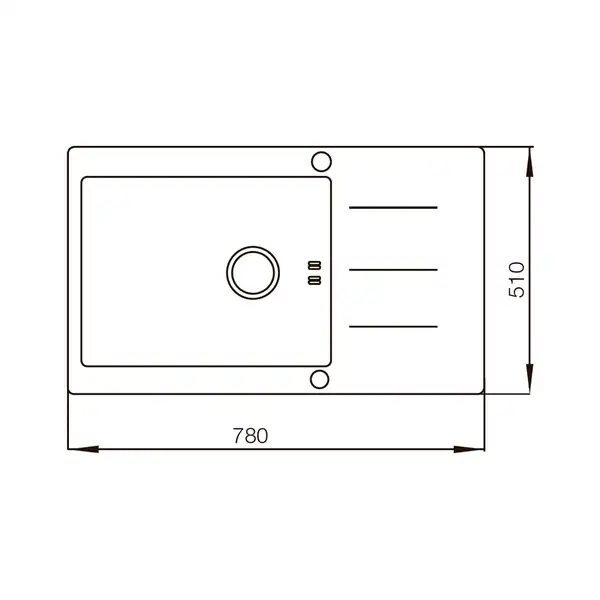 MIXXUS MX 7851-200 HM-Glass Мойка, нерж. сталь (MX0574)