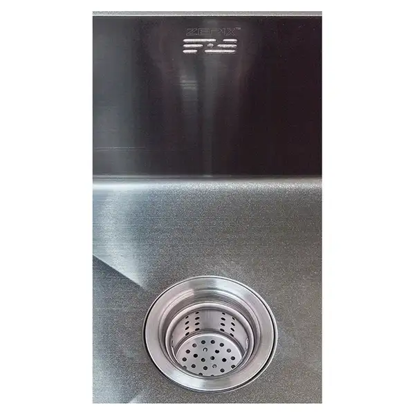 ZERIX ZH4843B-215 Мойка PVD-Black с сушилкой (ZM5555)
