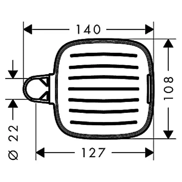 Мильниця Hansgrohe Casetta`E, хром (26519000)