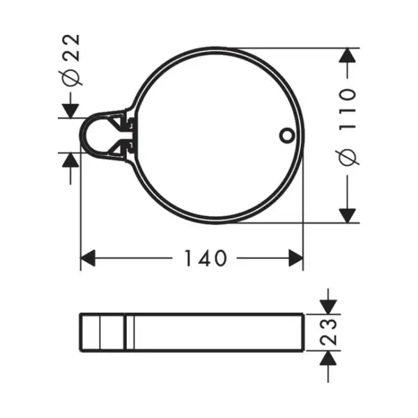 Мильниця Hansgrohe Casseta C, хром (28678000)