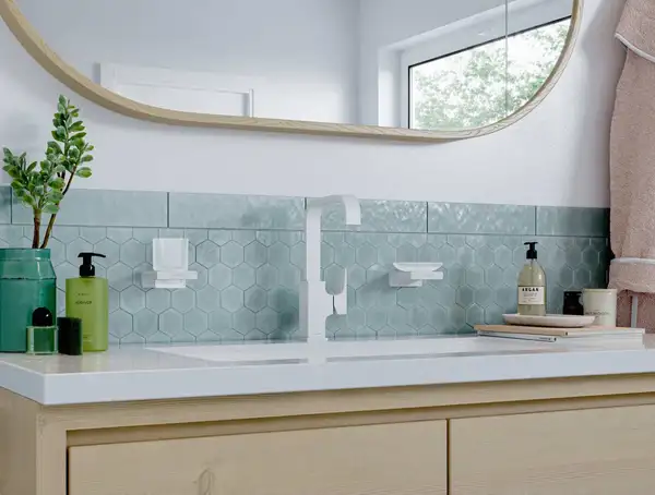 Мыльница подвесная Hansgrohe AddStoris, белый матовый/стекло матовое (41746700) фото 4 Aquada.com.ua