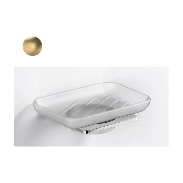 Мильниця Sonia S-Cube Brushed Gold 135х38х100 мм, золото матове (182145)