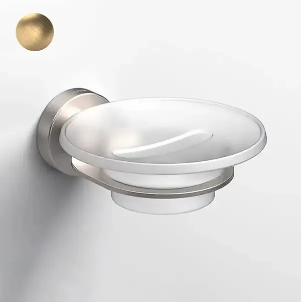 Мильниця Sonia Tecnoproject Brushed Gold 115х50х145 мм, золото матове (183425)