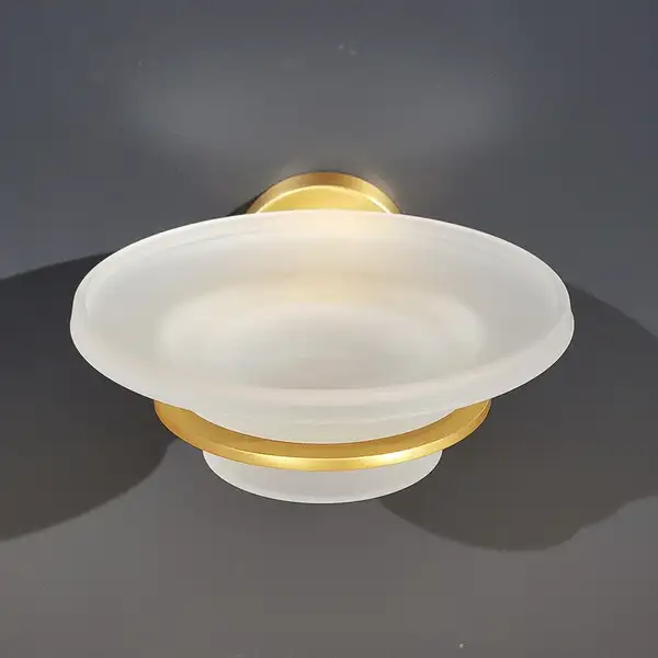 Мильниця Sonia Tecnoproject Brushed Gold 115х50х145 мм, золото матове (183425)