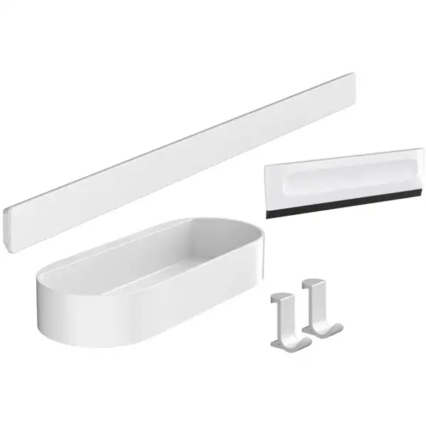 Комплект аксесуарів Hansgrohe WallStoris 4в1, Matt White (27967700)