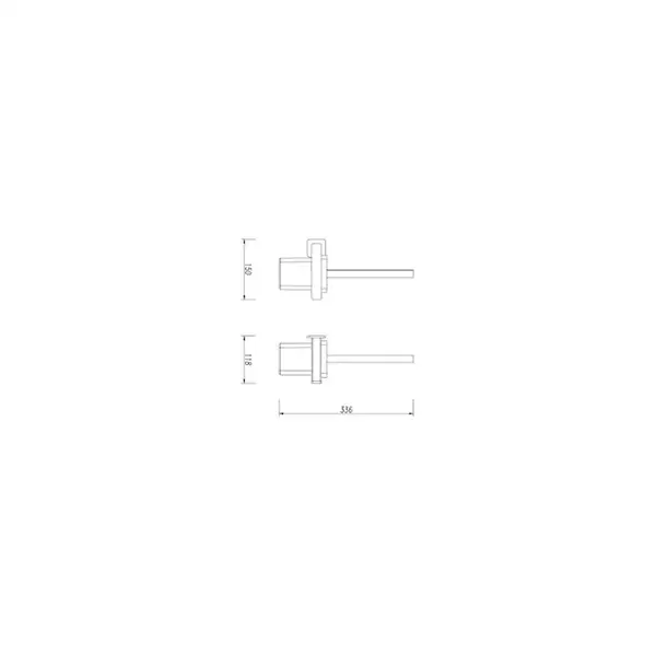 набір аксесуарів Omnires Nelson anthracite (MP60214AT+NL80510GR+NL80620GR) (NL80214GR+NL80510GR+NL80620GR)